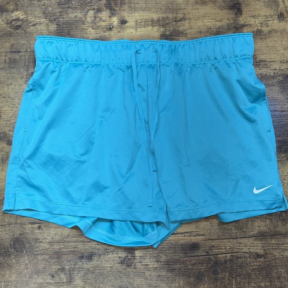 Nike Pants - Nike Women's Dri-fit Aqua Green Shorts Large‎ NWT Training Running